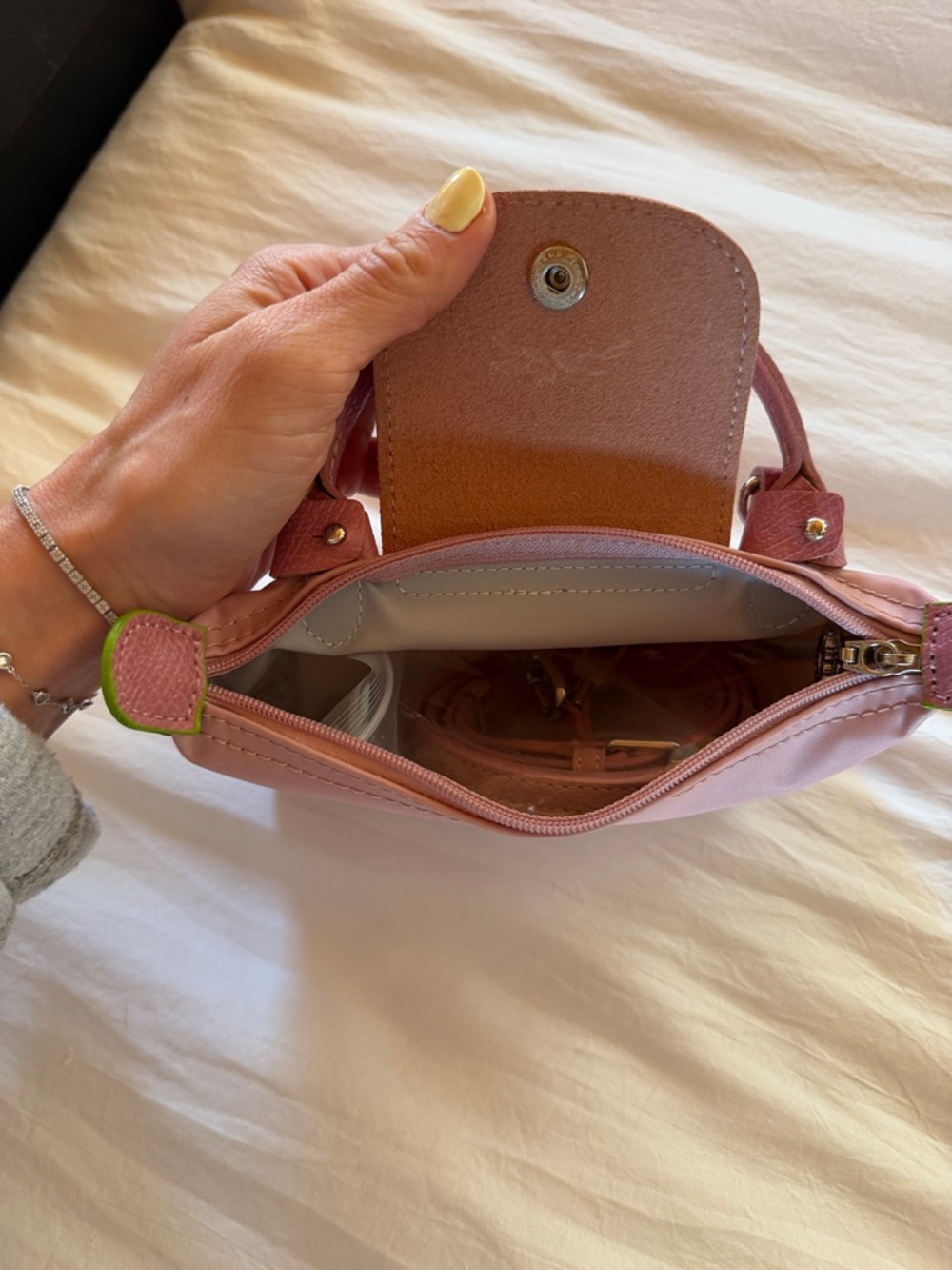 Longchamp Pink Women's Top-Handle Crossbody Bag- mini - Picture 7 of 7